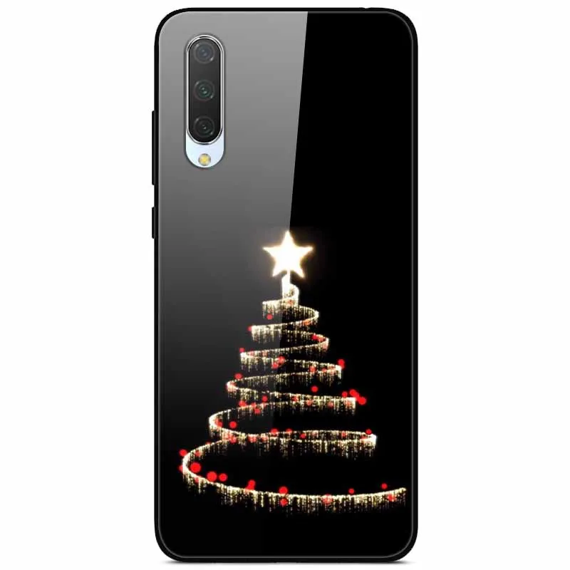 Рождественский чехол для Xiaomi mi 9 Lite чехол из закаленного стекла, жесткий чехлы для телефона для Xiaomi mi 9 чехол mi 9 SE чехол для Xio mi 9T Pro