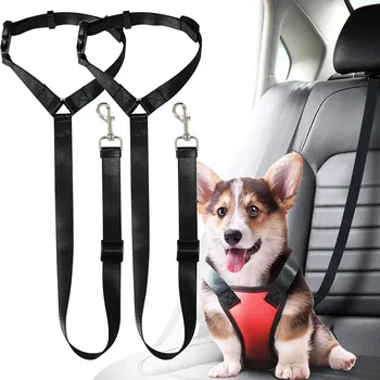 

Universal Practical Dog Cat Pet Safety Adjustable Car seat Belt Harness Leash Travel Clip Strap Lead Pet Car Safety Belt