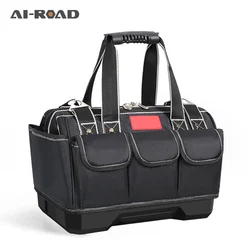 Sacs à outils pour hommes, AI ROAD sac d'électricien Portable étanche sac d'électricien organisateur d'outils en toile multifonctions pour l'installation de réparation 