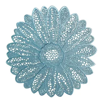 

Thickened Blue Irregular Pvc Western Table Mat American Christmas Mat Fashion Heat Insulation Mat Washable Table Mat