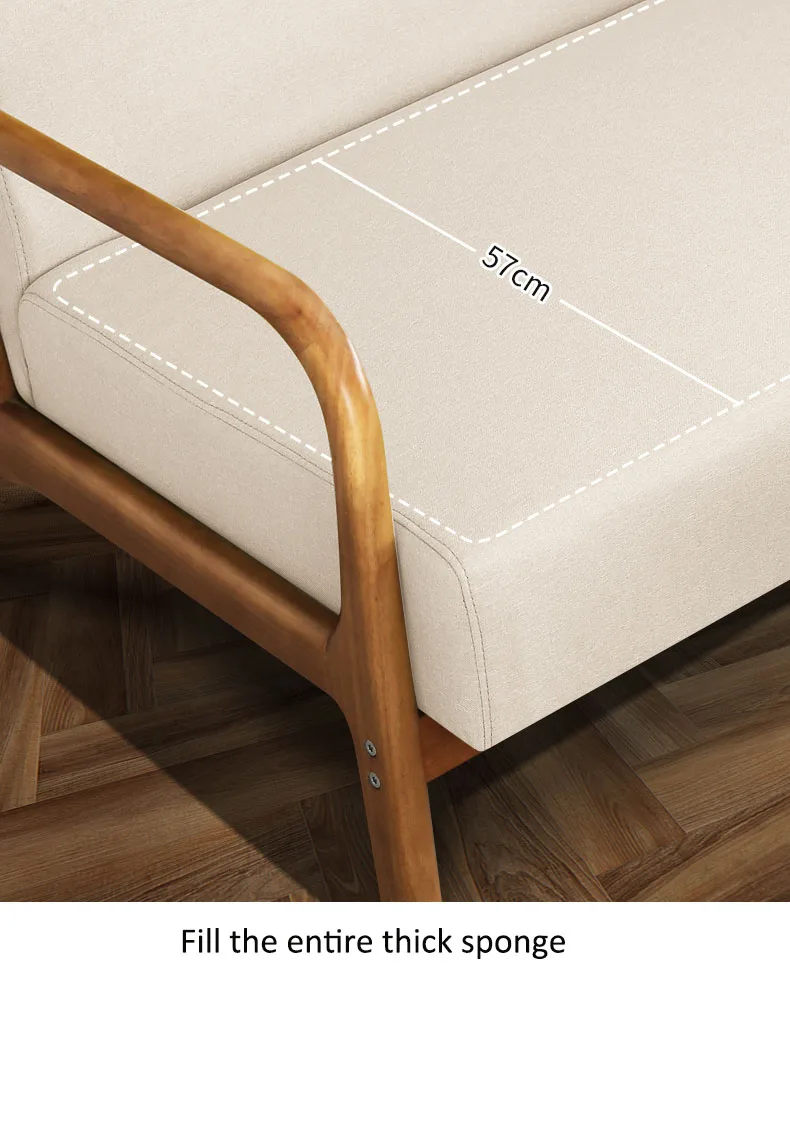 Скандинавская мода балкон деревянный стул спальня гостиная мебель диван