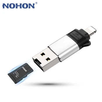 

3 in 1 Micro USB 2.0 Card Reader Smart SDHC/SDXC TF Card USB Memory micro sd usb Adapter for iPhone 6 6s 7 8 Plus 11 X XR XS Max