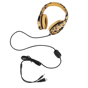 

HOT Wired Headphones Subwoofer Desktop Computer Gaming Headset 3D Surround Stereo Gaming Headset