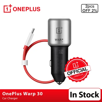 

Original OnePlus 30W Warp Car Charger Warp 30 Car Charge EU UK Input 12V 24V 4.5A Output 5V 6A Max For OnePlus 7 7T Pro