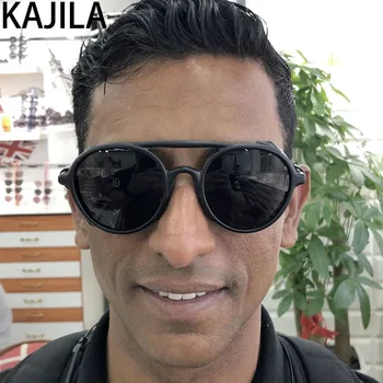 

New Arrival 2019 Steampunk Sunglasses Men Fashion Retro Brand Designer Goggles Punk Sun Glasses Women Wholesale 5407