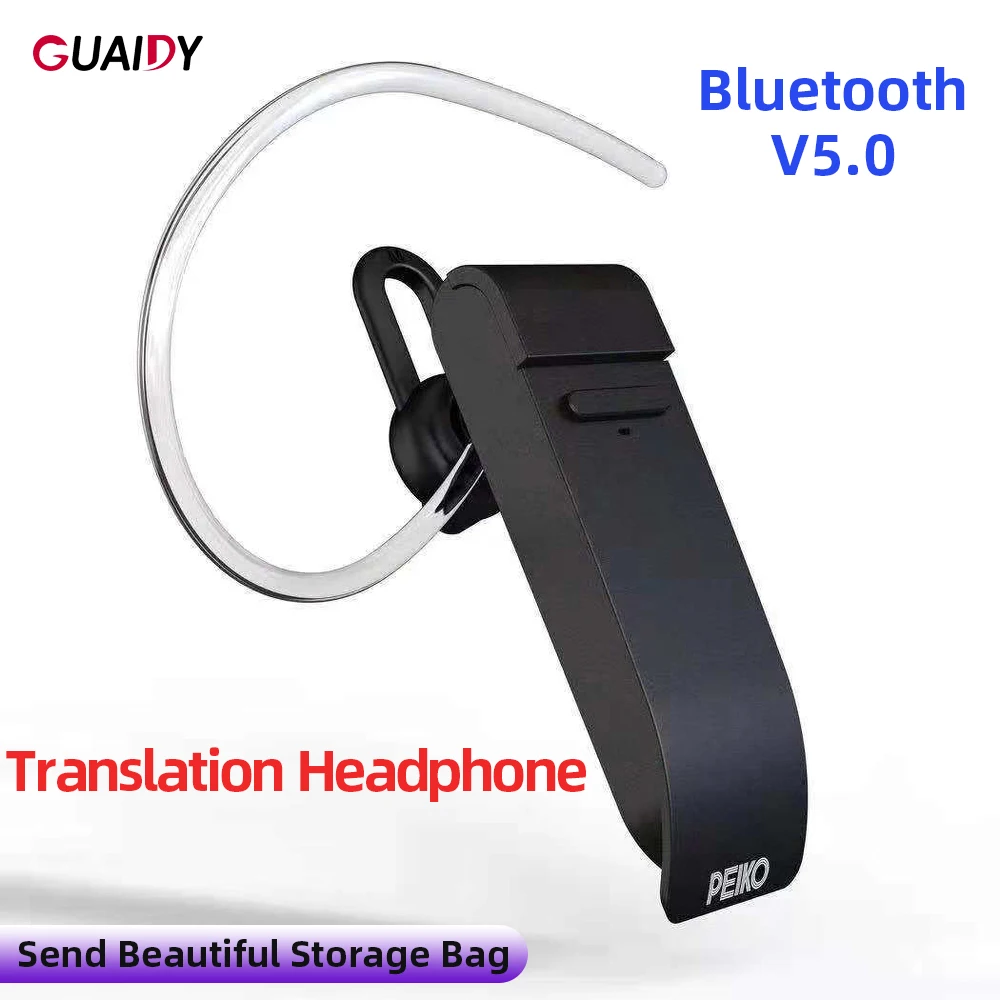 Portable Wireless V5 0 Bluetooth Earphone Translator Earbuds Headsets Universal For iPhone 8 Xiaomi Mi CC9 With Mic HIFI Stereo
