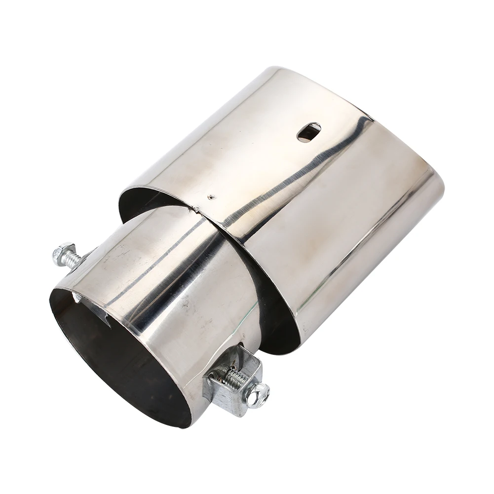 Exhaust Tail Car Tail Pipe Stainless Steel Muffler Tip Pipe Outlet Noise Reduction Diameter 66-86mm