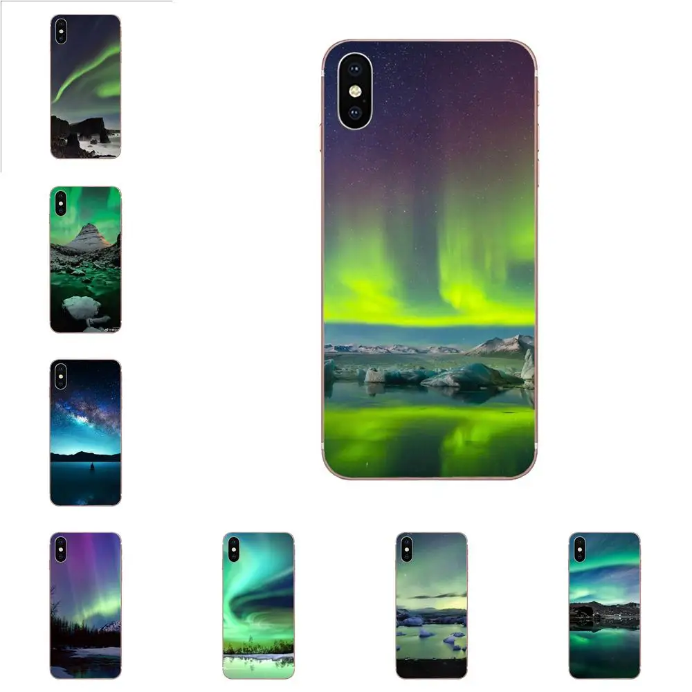 

Cover For Huawei Honor Mate 7 7A 8 9 10 20 V8 V9 V10 G Lite Play Mini Pro P Smart Green Iceland Northern Lights Landscape