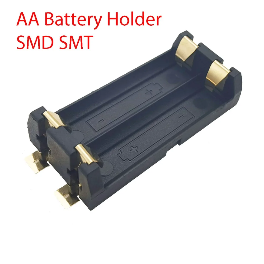 Высококачественный позолоченный блок для батарей SMT SMD 2 AA| |
