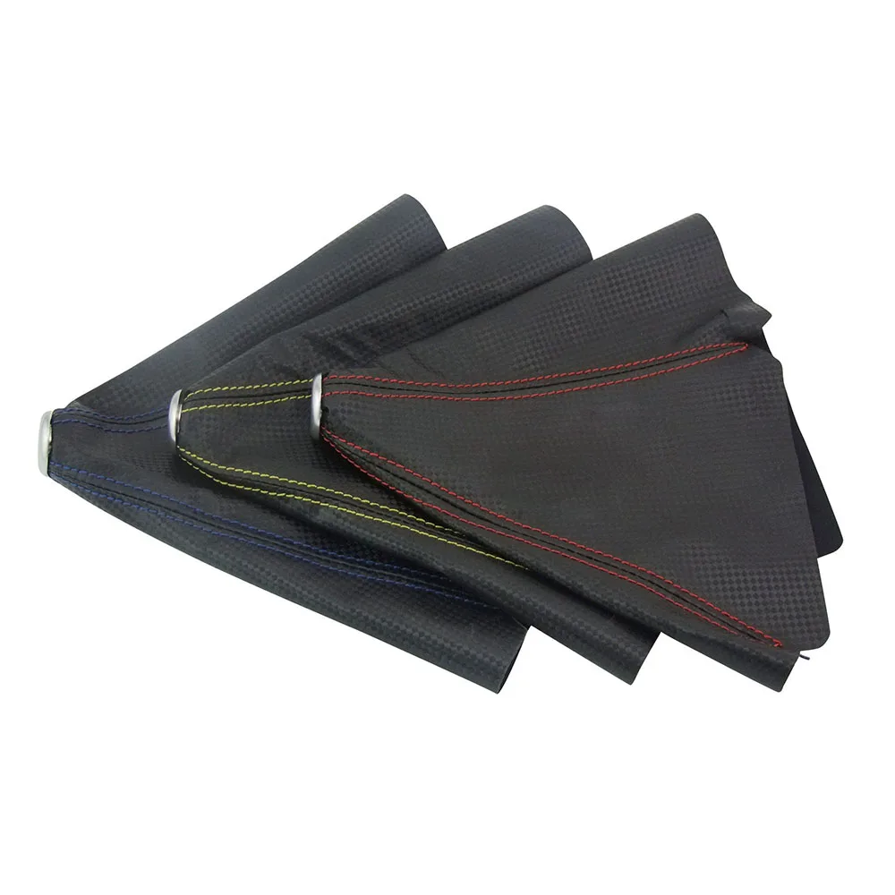 yellow line ZYHW кожух для переключения передач кожаный короткоходный рычаг переключения передач воротники из углеродного волокна насадка рычага переключения передач Чехол для коробки передач Крышка переключения передач Smart Fortwo QP50423 - Название цвета: yellow line