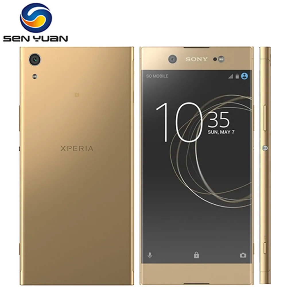 Sony-teléfono inteligente Xperia XA1, Original, libre, 6,0 pulgadas, octa-core, 4GB RAM, 32GB ROM, 23MP, LTE, 1080P, SIM única, renovado
