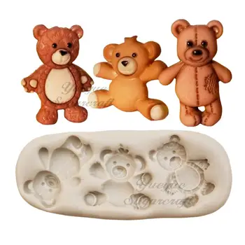 

Bear Silicone mold fondant mold cake decorating tools chocolate gumpaste mold