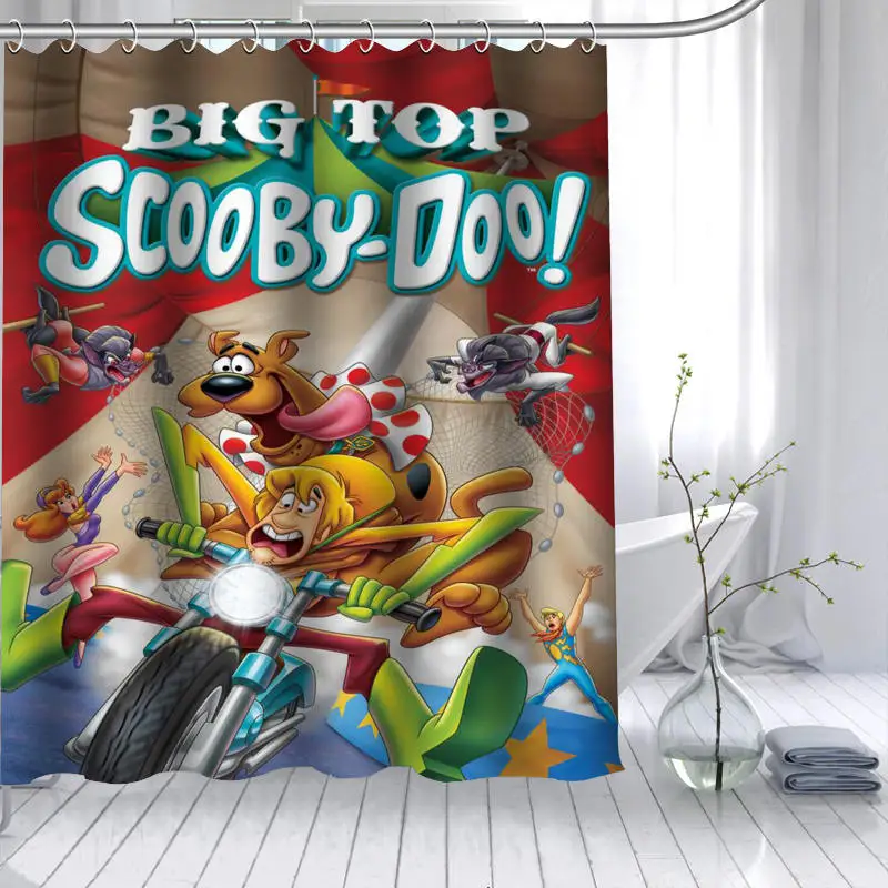 Новое поступление Scooby Doo Dog занавеска из полиэстеровой ткани высокой четкости Печать Водонепроницаемая занавеска для ванной 12 крюк занавес для ванной - Цвет: 13