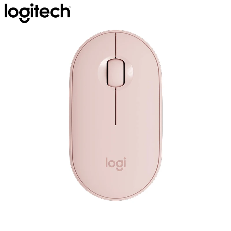 Мышь Logitech PEBBLE Bluetooth бесшумная беспроводная мышь тонкий и светильник портативная