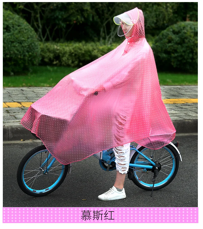 Ladies Rain Coat Jacket Waterproof Bicycle Adult Transparent Plastic Raincoat Vetements Raincoat Women Regenjas Dames New GG50yy