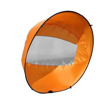 

TOP!-Easy Portable, 42 Inch Downwind Wind Paddle Instant Popup Kayak Sail, Kayak Wind Sail, Kayak Accessory - Orange