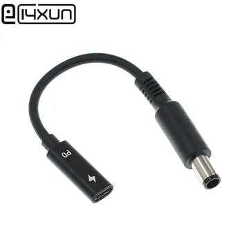 

1PCS 7.4x5.0mm with Pin Jack to USB Type C PD Power Adapter Converter DC Plug Connector Cable Cord for HP/DELL Laptop Charger