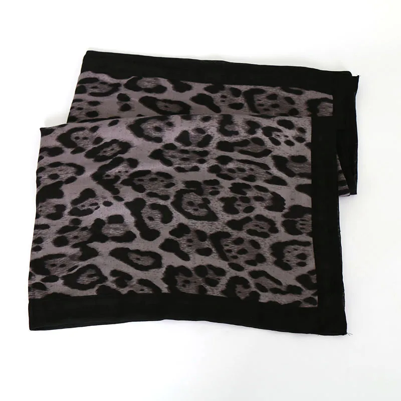 Новый корейский модный Леопардовый принт леопардовый принт окантовка шарф женский саржевый хлопок плотная шаль VS094 фуражка Леопардовый