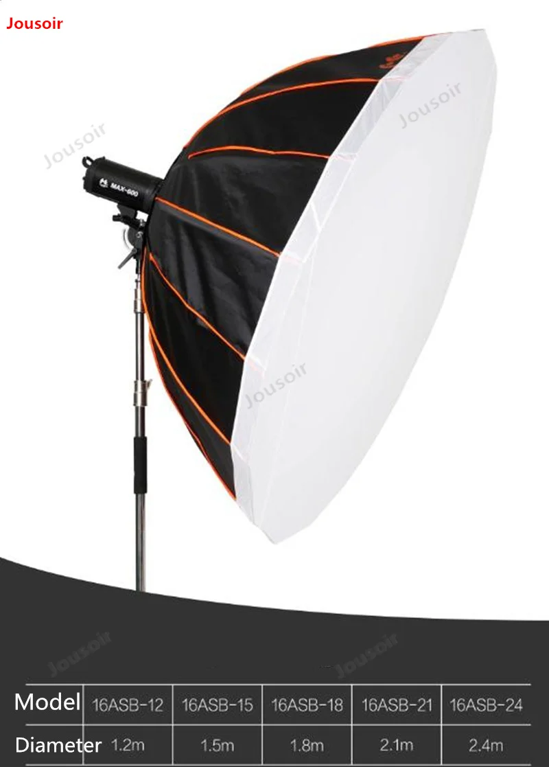 Falcon Eyes Large soft light box reflective umbrella dual-use soft light box 16 angle softbox reflective umbrella CD50 T03