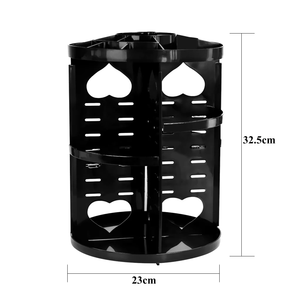 1 шт. 360 градусов вращающийся Регулируемый косметический дисплей для хранения Органайзер для косметики стойка для кремов кисти для макияжа Помады