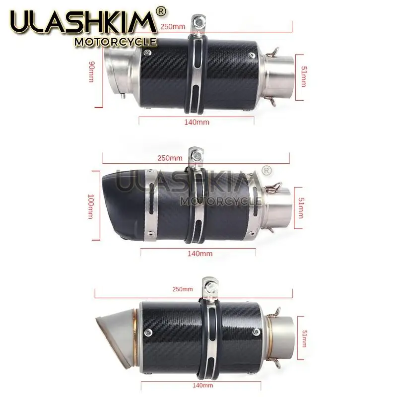 Мотоцикл выхлопной Escape глушитель средняя контактная труба полная система