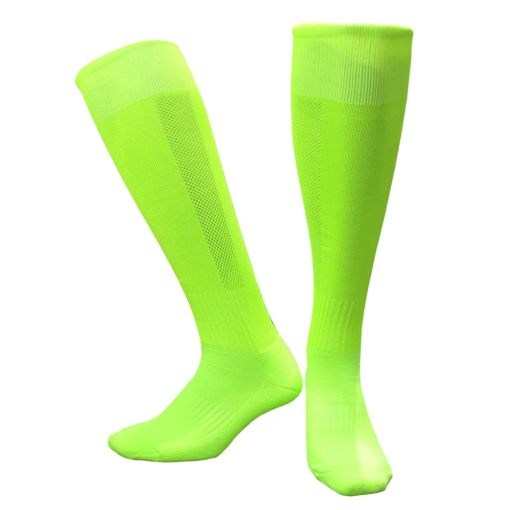 CTM005荧光绿毛巾底足球袜 副本