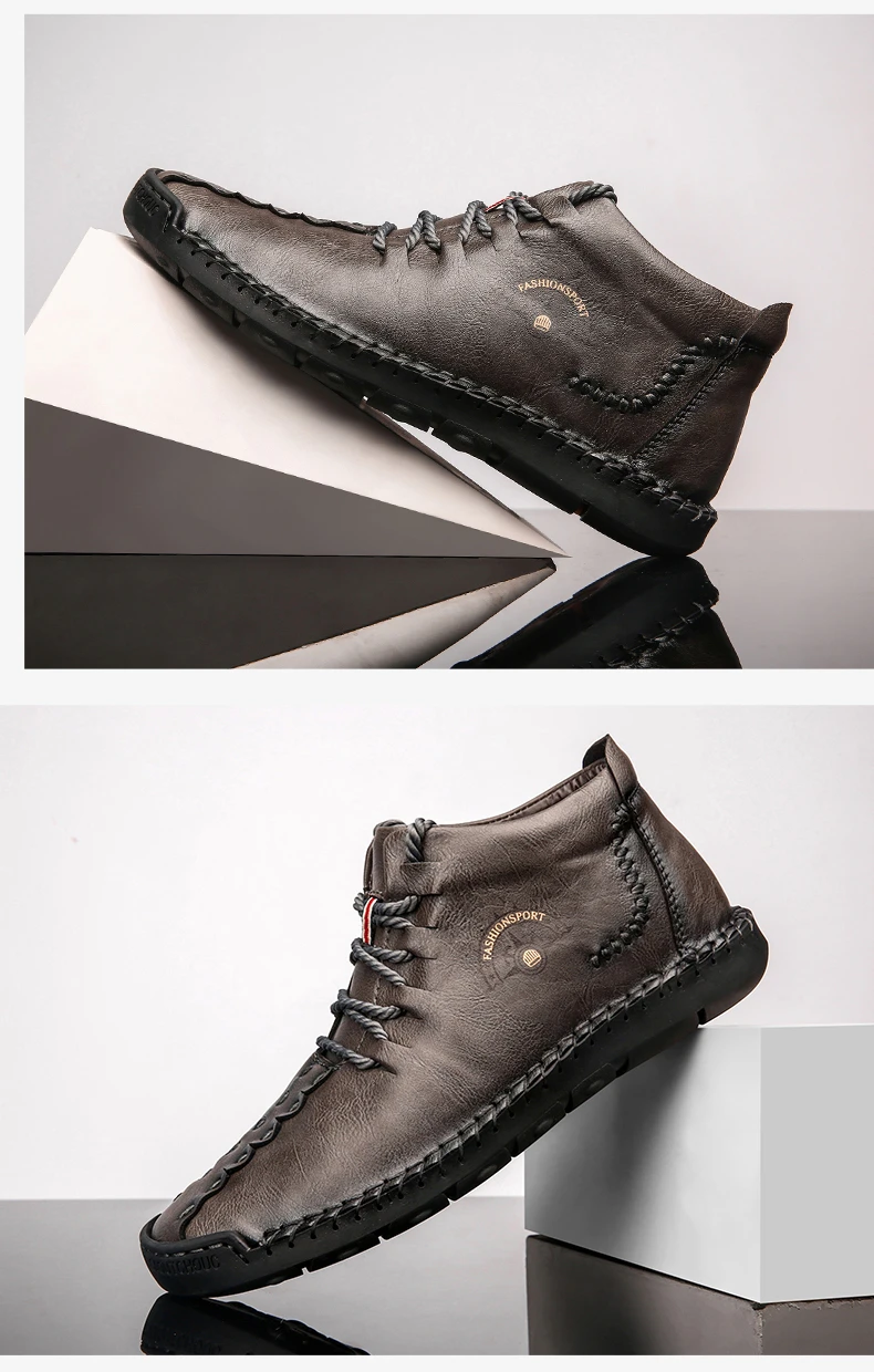 Г. Новые модные мужские ботинки высококачественные зимние ботильоны из спилка теплая плюшевая мужская зимняя обувь на меху, большие размеры 38-48