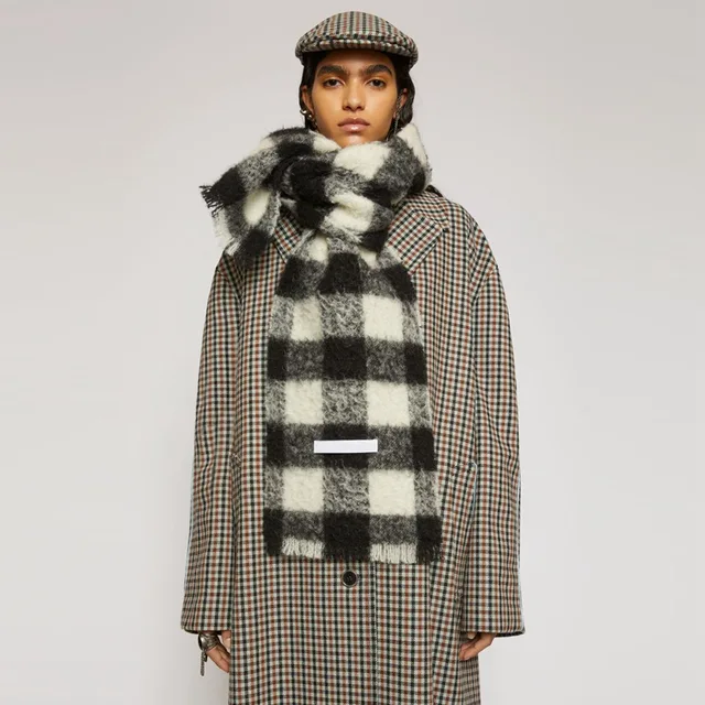 New 2021 AC studios men and women winter scarf Shawl Shawl warm shawl women cashmere blanket cashmere scarf neck scarf 14