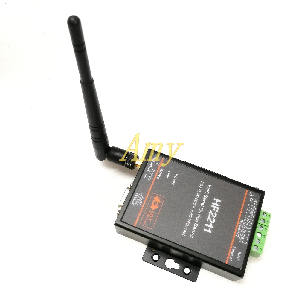Wifi сервер последовательного порта RS232/485 беспроводной сервер последовательного порта DTU HF-H100