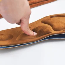 4D замша Memory Foam insole стелька супинатор ортопедический стельки для обуви плоские ноги уход за подошвой обуви ортопедические подушки