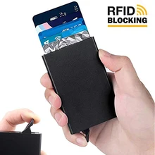 LILY QUEEN, кредитный держатель для карт, металлический, мужской, тонкий, защита от кражи, для путешествий, ID, держатель для карт, мульт-держатель для карт