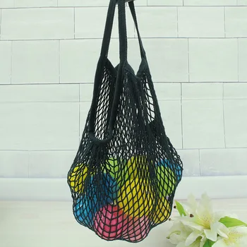 

New Solid Reusable Mesh Net String Shopping Bag Shopper Tote Grocery Woven Cotton HandBag Totes