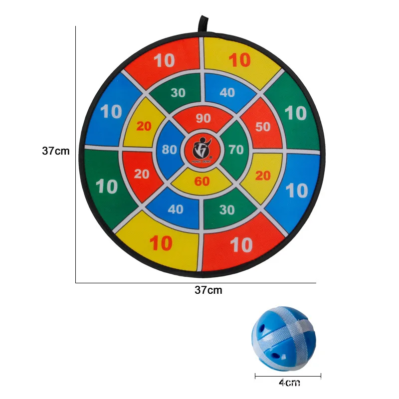 Safety Dart Board with 8 Balls Sports Toys Set Children Indoor Outdoor Sport Toy Social Parent-Child Party Game for Kids