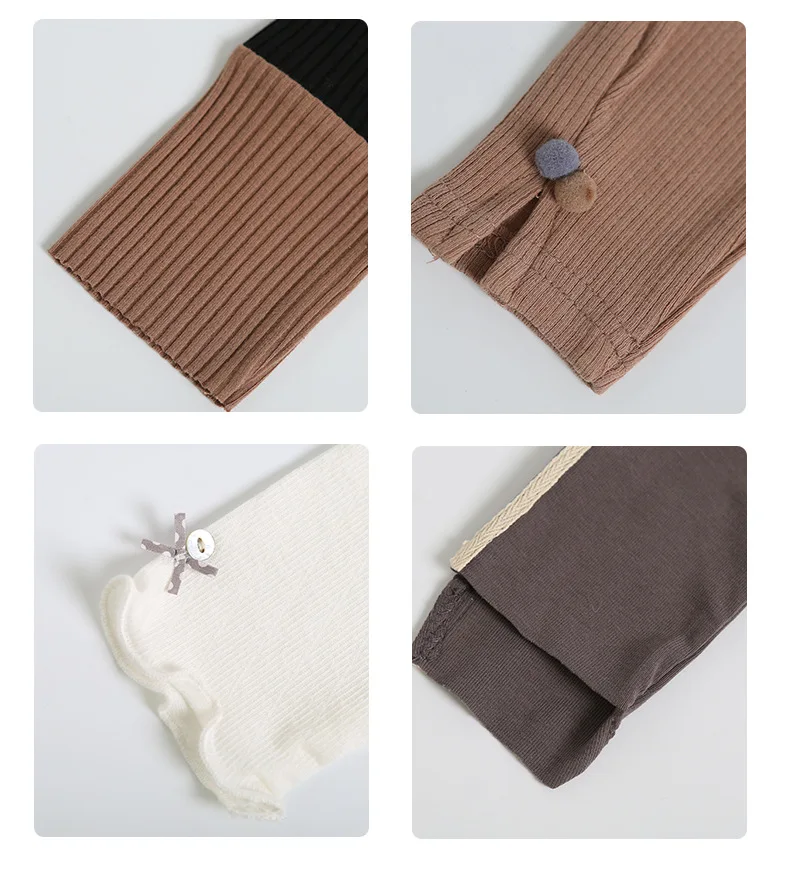 Autumn New Style Korean-style Girls Dotted Mixed Colors Leggings Children Versatile Sunken Stripe Casual Long Pants