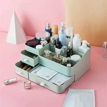 

Large Capacity Drawer Makeup Storage Box Bathroom Cosmetics Storage Box Ladies Skin Care Dresser Cosmetics Lipstick Beauty Box