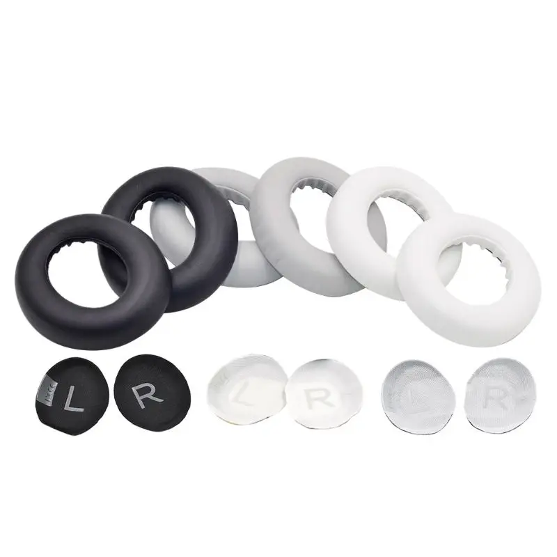 1Pair Durable Leather Ear Pads Soft Headphone Cushion Cover Replacement for Bo se Noise Cancelling 700 NC700 Headphones