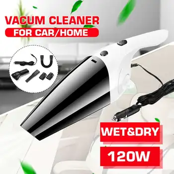 

12V 120W Handheld Car Vacuum Cleaner For Car Home Wet Dry Dual Use Electronics Spare Filter Strong Suction Vacuum Cleaner