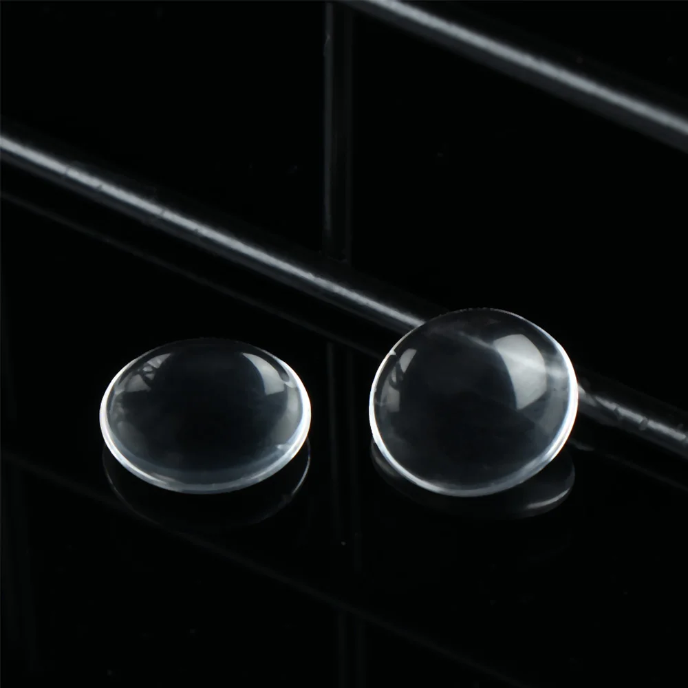 14mm Round Glass Eye Chips Transparent Doll Eye Patch DIY Scrapbooking Crafts Doll Eyeballs Accessories 50Pcs doll eyes