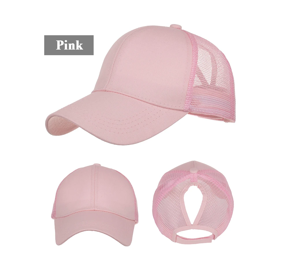 Joymay "конский хвост", Бейсбол Кепки Для женщин грязный булочка Snapback шапки летняя Шапки Повседневное Регулируемый Кепки s Прямая принимаем B654