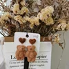 Creative gifts cute teddy bear dangle earrings fashion jewelry animal earrings statement earrings for women. ► Photo 3/6