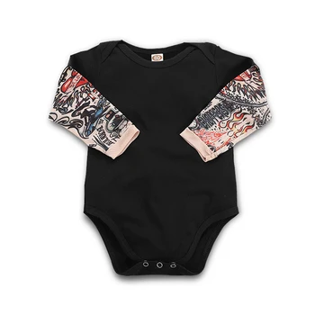 

Baby Rompers Tattoo Long Sleeves Baby Bodysuit Rock Baby Boy Romper Infant Girls Jumpsuit Fashion Baby Print Clothes