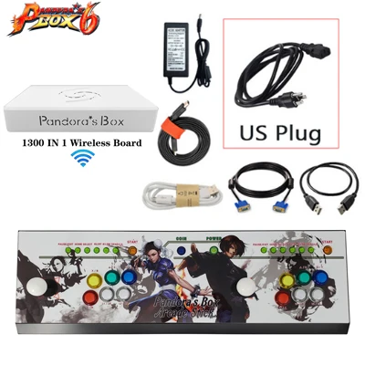 Новая обновленная версия Jamma мульти игровая машина с 1300 играми, Pandora's Box 6 Бытовая DIY игровая консоль - Цвет: C