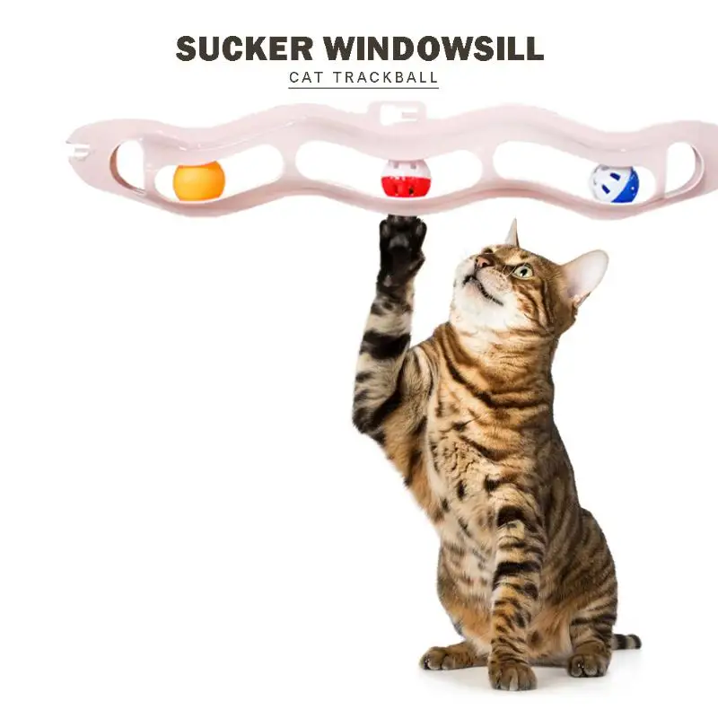 Кот интерактивный трек мяч игрушка диск для животных интеллект развлечения игрушки для кошек мяч тренировка развлечение тарелка