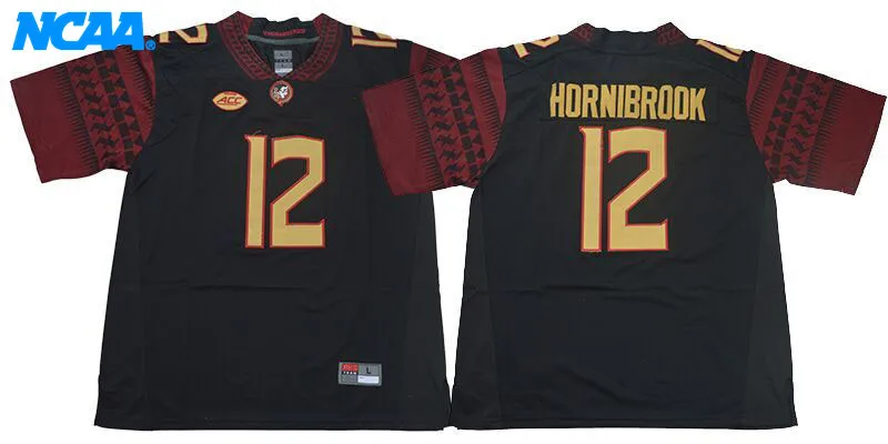 Новое поступление, высокое качество, NCAA Hornibrook#12, футболки для колледжа, ограниченная серия, майки, S-XXXL - Цвет: 1