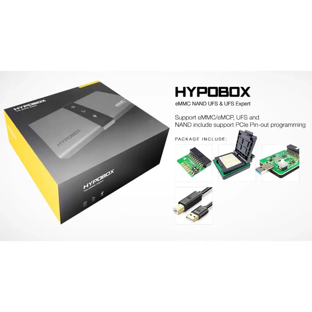 Новая оригинальная коробка HYPOBOX / HYPO Поддержка программирования PCle Pin-out eMMC/eMCP UFS и
