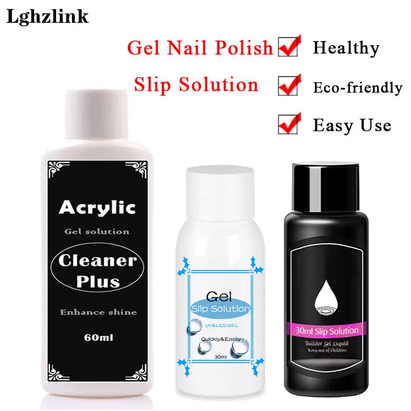 60/30ml UV Gel Quick Builder Nail Gel Nail Liquid Slip Solution