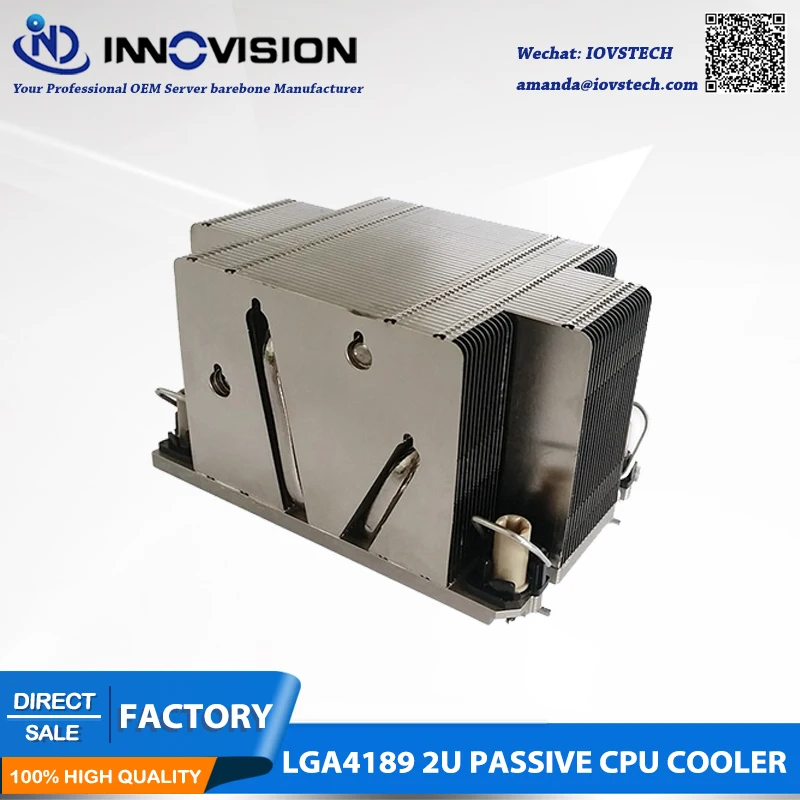^*Best Offers 2019 New LGA4189 2U passive cpu cooler server heatsink pc radiator for Intel TDP up to 235W
