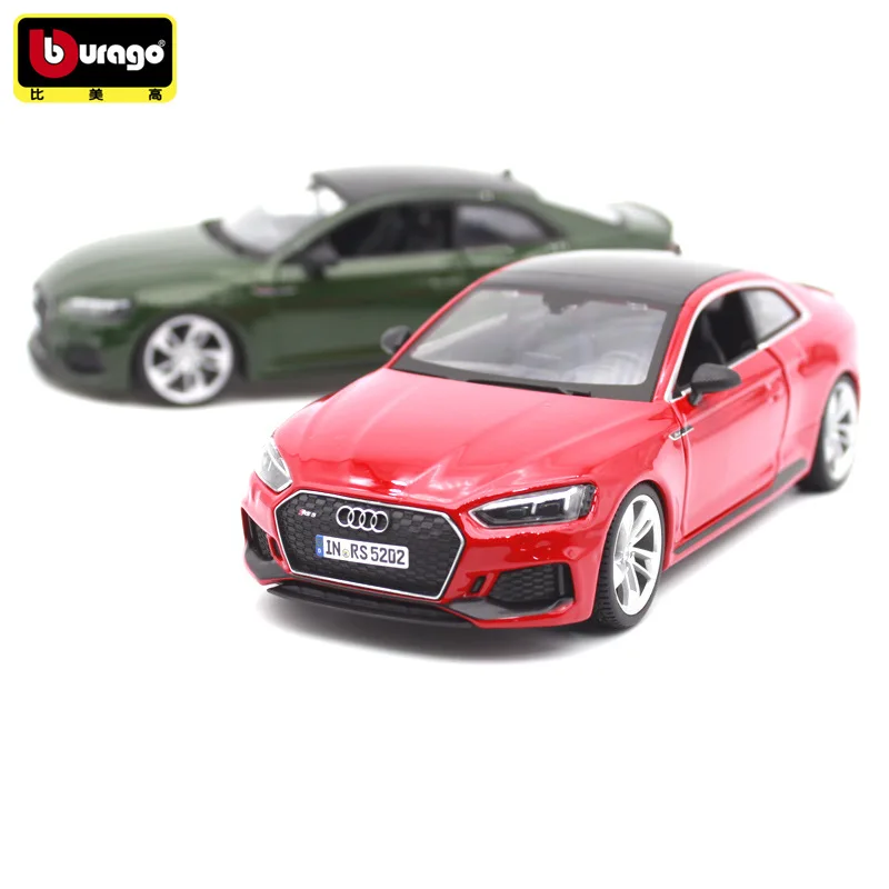 Модель спортивного автомобиля Burago 1:24 из искусственного металла игрушка для Audi RS