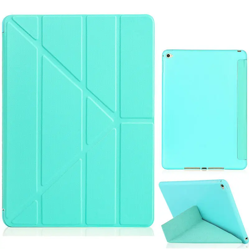 Зеленый Для Apple iPad 10,2 дюймов(7го поколения) смарт-чехол из искусственной кожи с откидной крышкой A2200 A2198 A2232 - Цвет: Зеленый