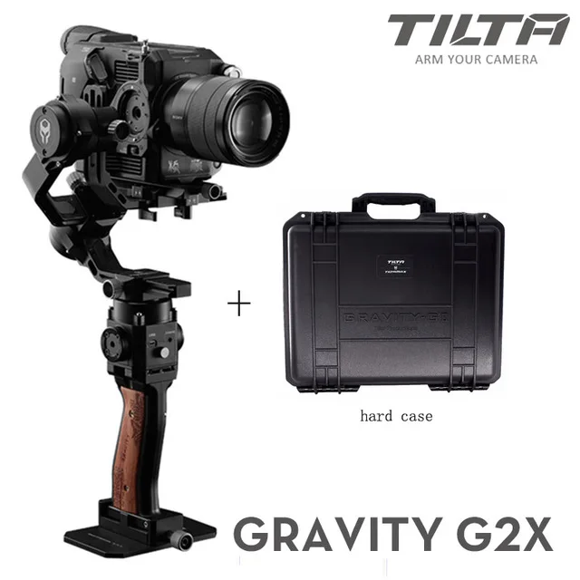 TILTA Gravity G2X TILTAMAX компактный ручной карданный 3-осевой Стабилизатор камеры DSLR Объективы для камер SONY CANON Nikon беззеркальных цифровых зеркальных фотокамер GH5 5D3 - Цвет: G2X n Hard Case